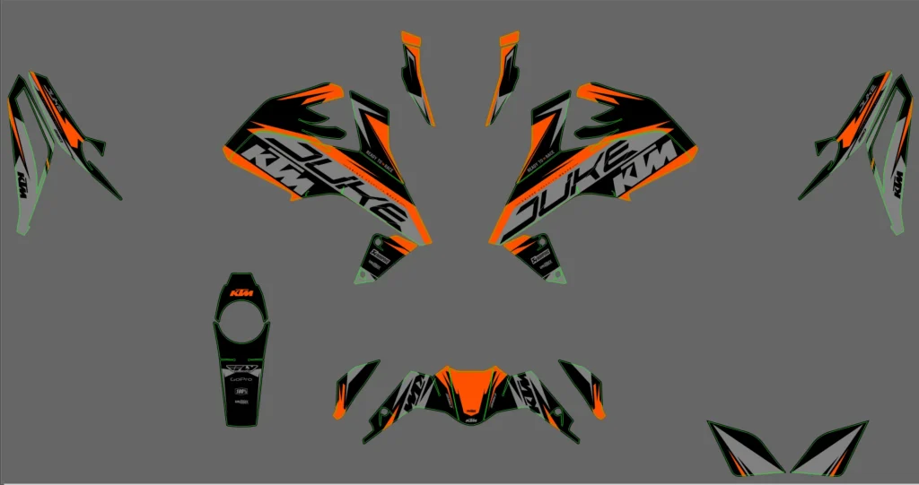 Okleina motocyklowa KTM - KTM-663