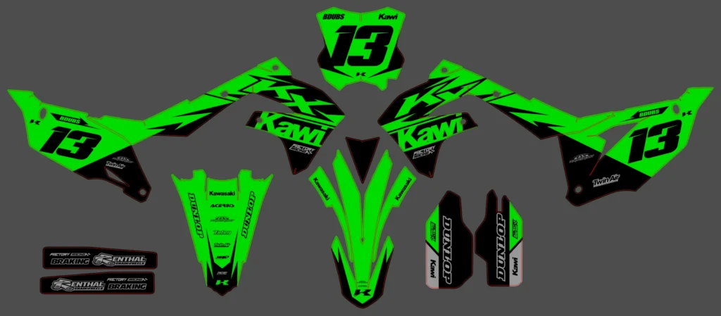 Okleina motocyklowa KAWASAKI - KAW-234