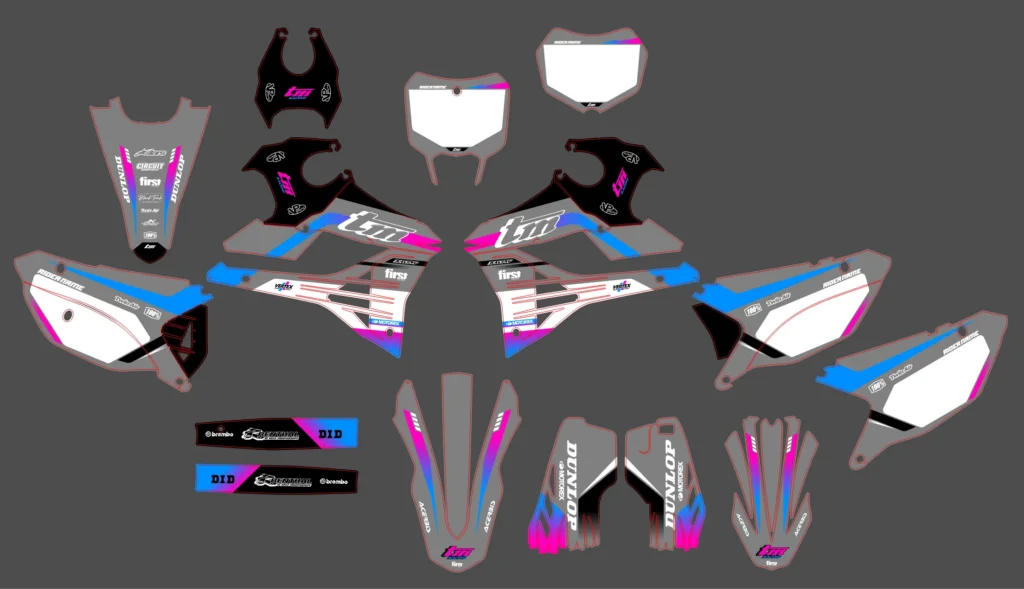 Okleina motocyklowa TM Racing - TMR-04
