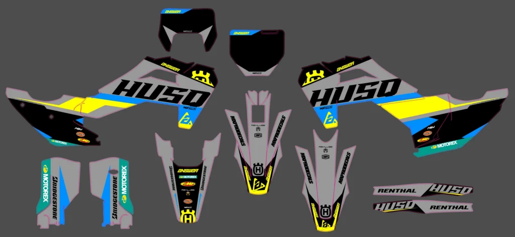 Okleina motocyklowa HUSQVARNA - HUSQ-373