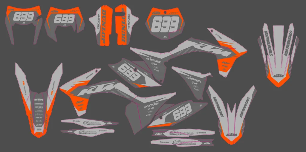 Okleina motocyklowa KTM - KTM-1044