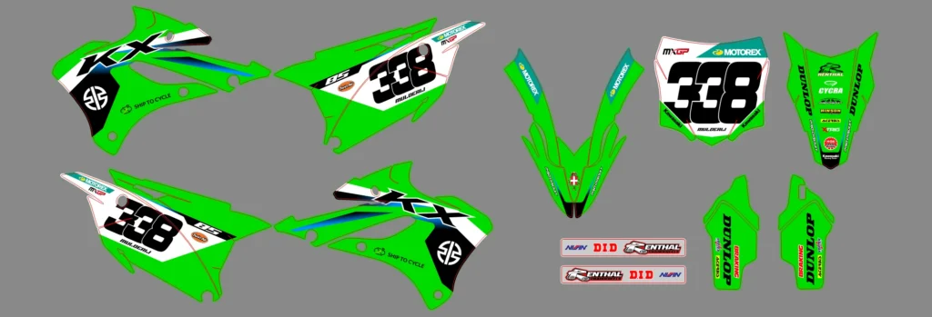 Okleina motocyklowa KAWASAKI - KAW-238