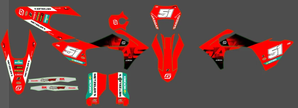 Okleina motocyklowa GAS GAS - GAS-171