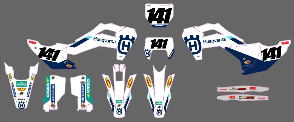 Okleina motocyklowa HUSQVARNA - HUSQ-374