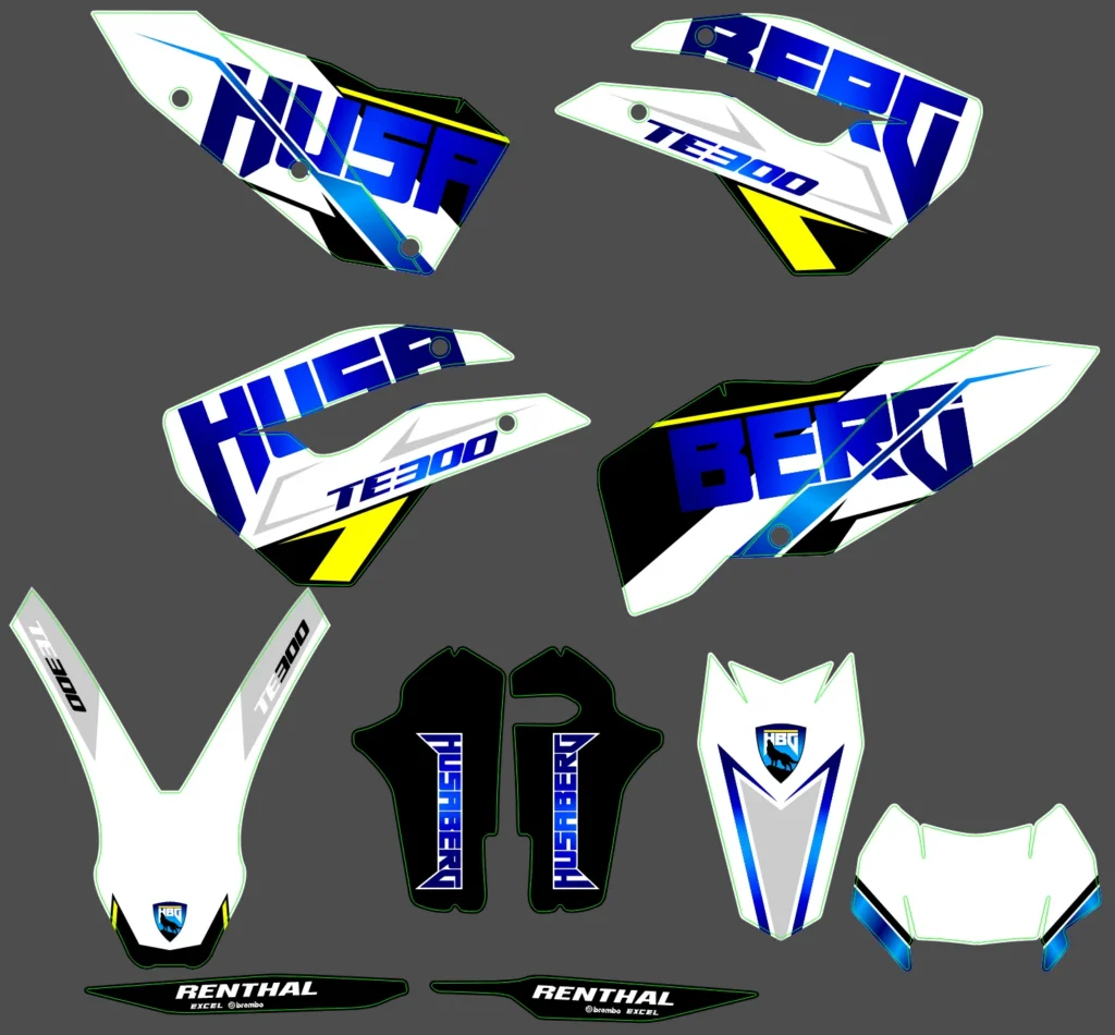 Okleina motocyklowa HUSABERG - HUSA-03