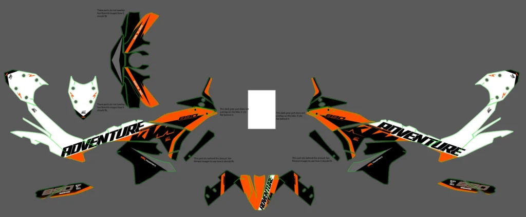 Okleina motocyklowa KTM - KTM-507