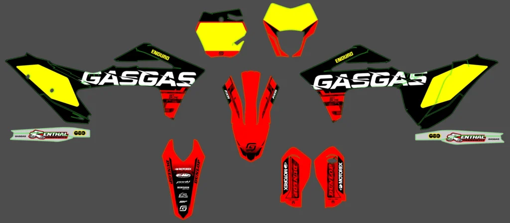 Okleina motocyklowa GAS GAS - GAS-172