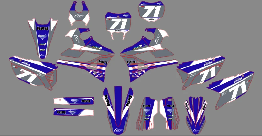 Okleina motocyklowa TM Racing - TMR-03