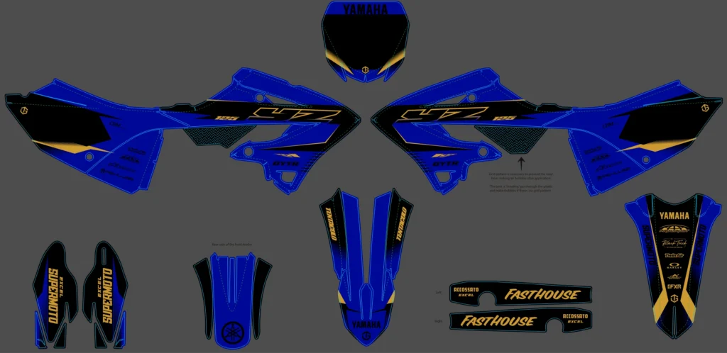 Okleina motocyklowa YAMAHA - YAM-568