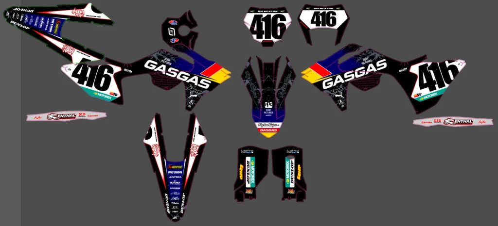 Okleina motocyklowa GAS GAS - GAS-173