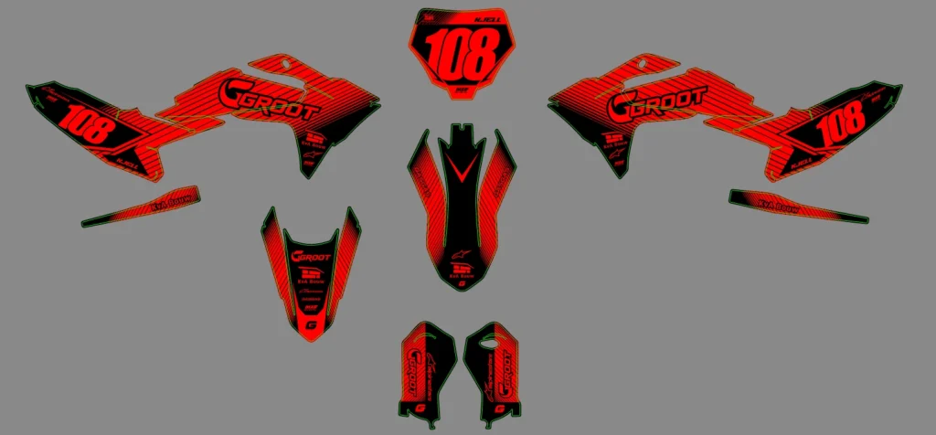 Okleina motocyklowa GAS GAS - GAS-176