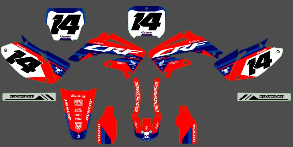 Okleina motocyklowa HONDA - HON-380