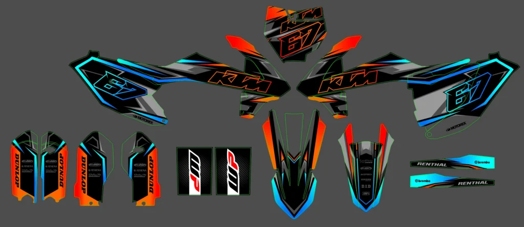 Okleina motocyklowa KTM - KTM-1017