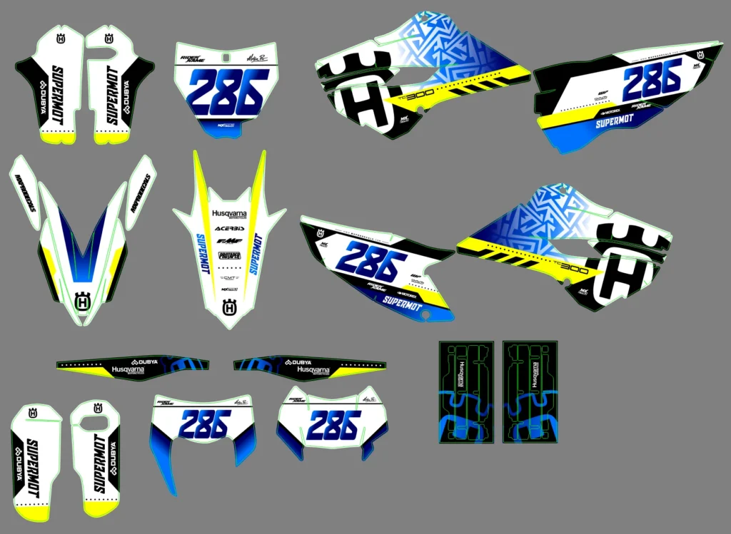 Okleina motocyklowa HUSQVARNA - HUSQ-386