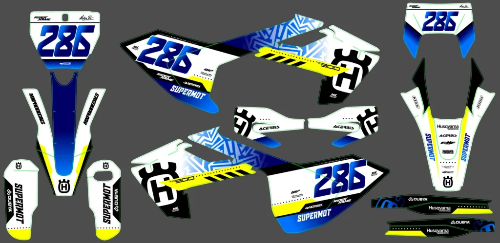 Okleina motocyklowa HUSQVARNA - HUSQ-387