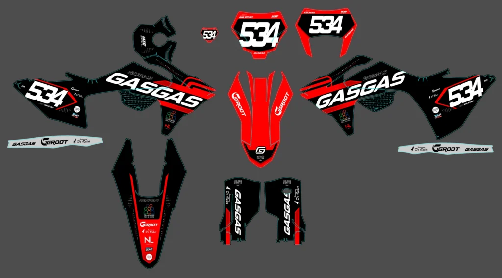 Okleina motocyklowa GAS GAS - GAS-178
