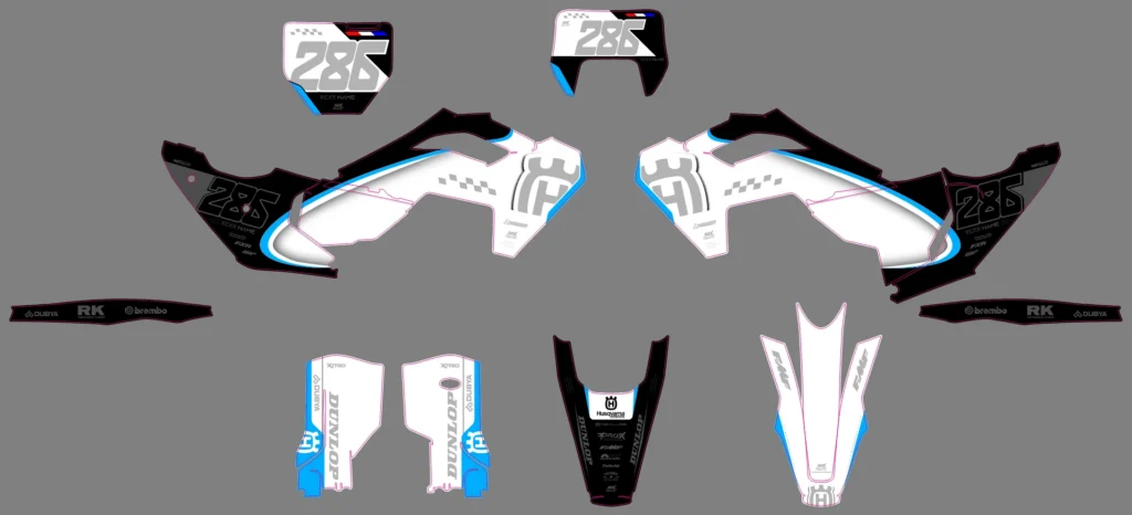 Okleina motocyklowa HUSQVARNA - HUSQ-388