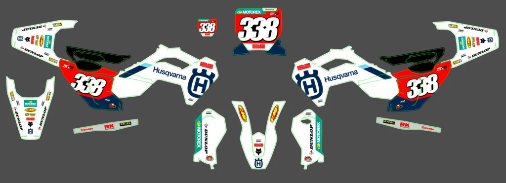 Okleina motocyklowa HUSQVARNA - HUSQ-389