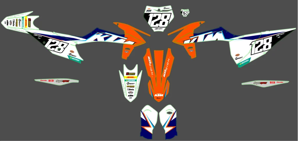 Okleina motocyklowa KTM - KTM-554