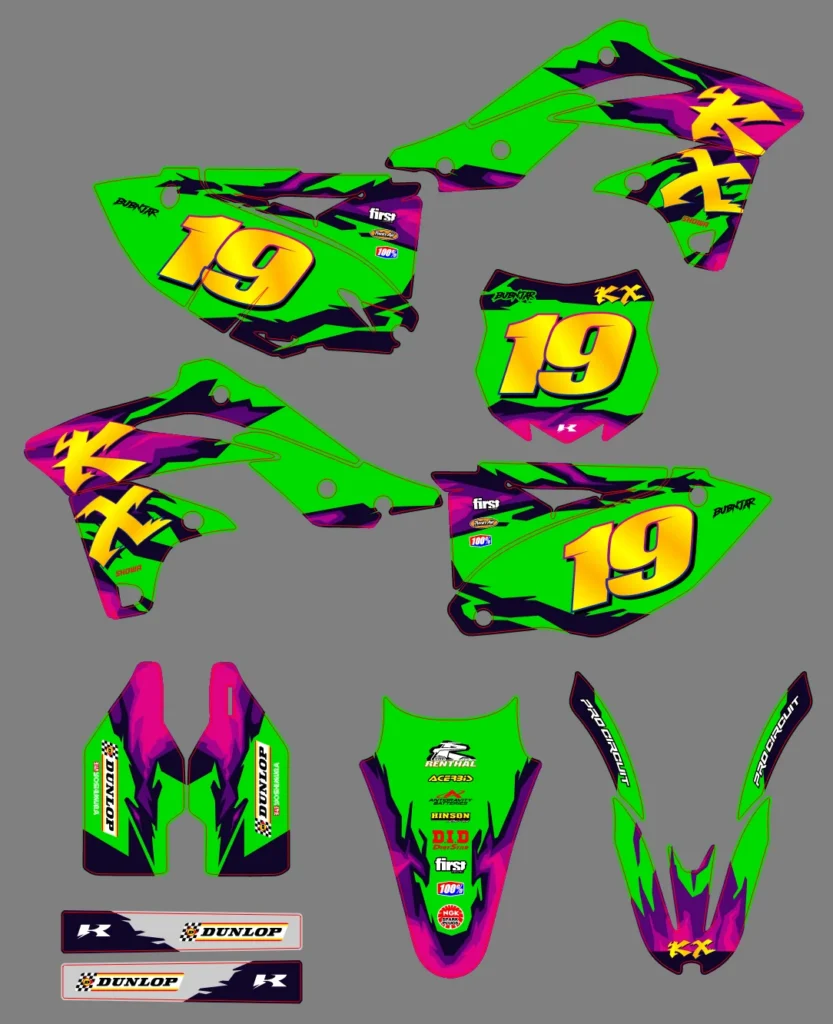 Okleina motocyklowa KAWASAKI - KAW-244