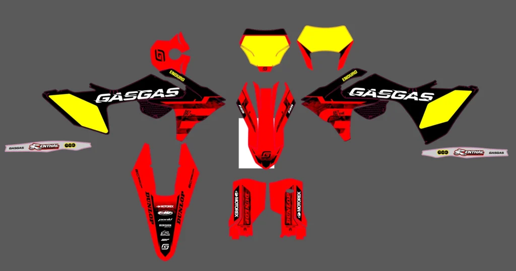 Okleina motocyklowa GAS GAS - GAS-181