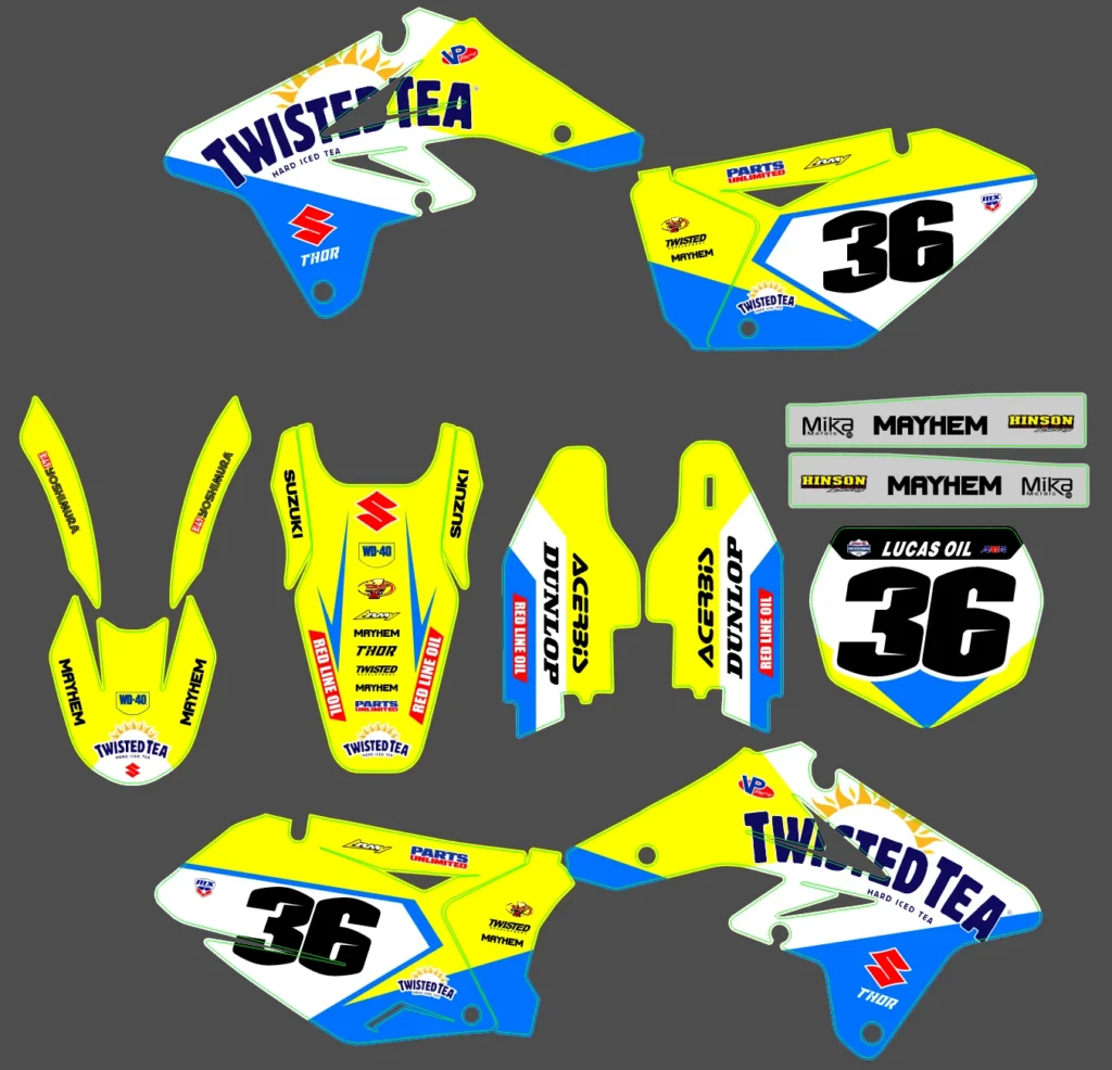 Okleina motocyklowa SUZUKI - SUZ-144