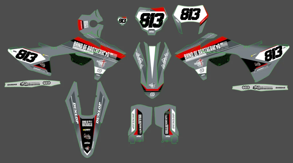Okleina motocyklowa GAS GAS - GAS-182