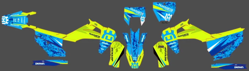 Okleina motocyklowa HUSQVARNA - HUSQ-393
