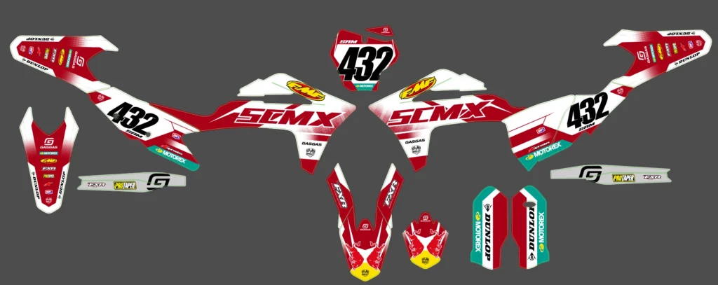 Okleina motocyklowa GAS GAS - GAS-184