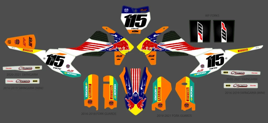Okleina motocyklowa KTM - KTM-989