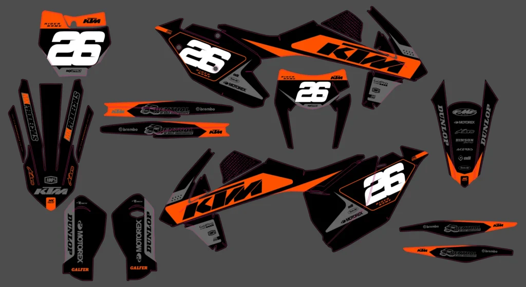 Okleina motocyklowa KTM - KTM-1058