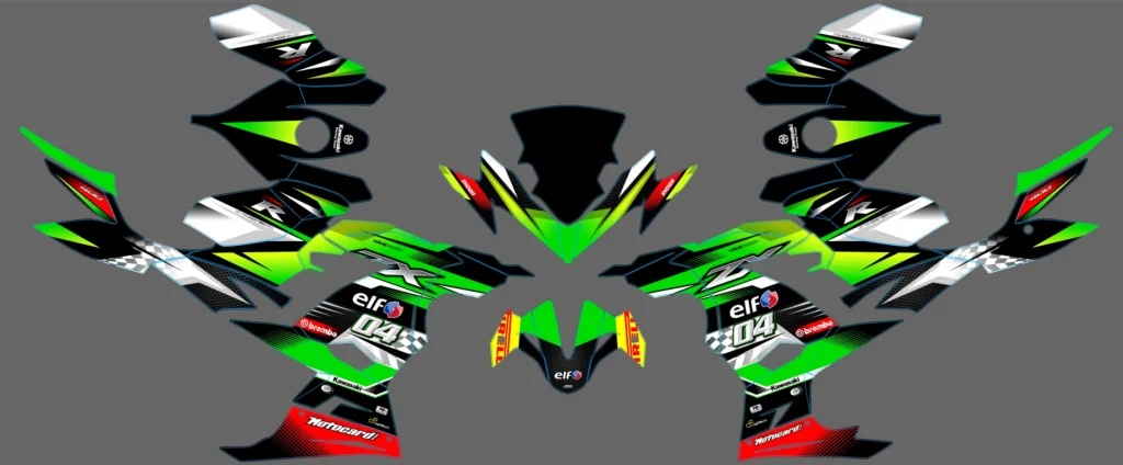Okleina motocyklowa KAWASAKI - KAW-248