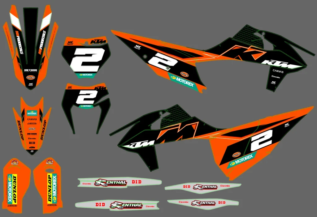 Okleina motocyklowa KTM - KTM-996