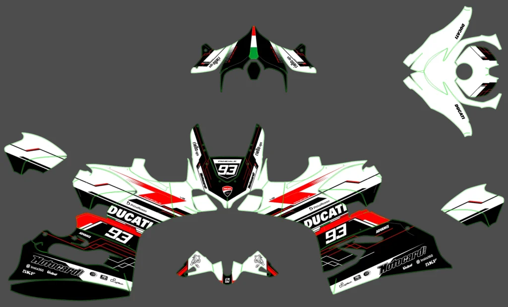 Okleina motocyklowa DUCATI - DUC-01