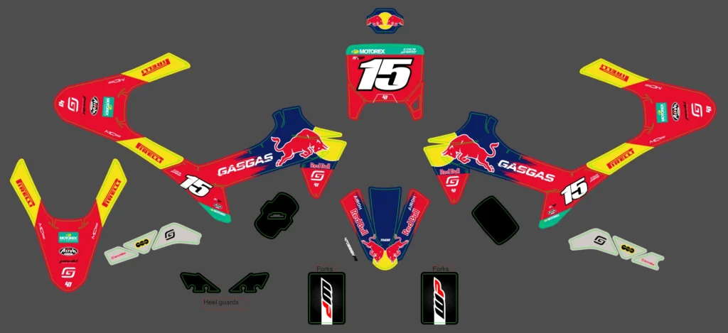 Okleina motocyklowa GAS GAS - GAS-186