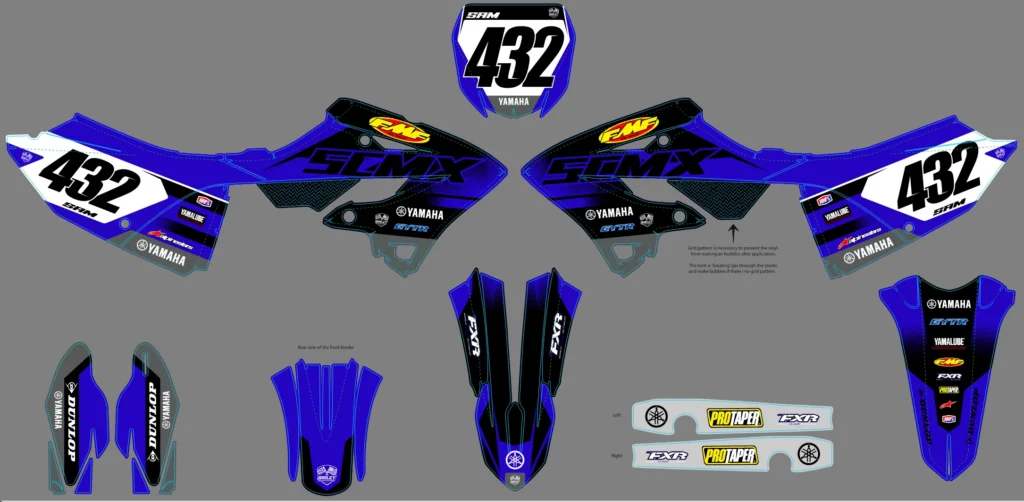 Okleina motocyklowa YAMAHA - YAM-628