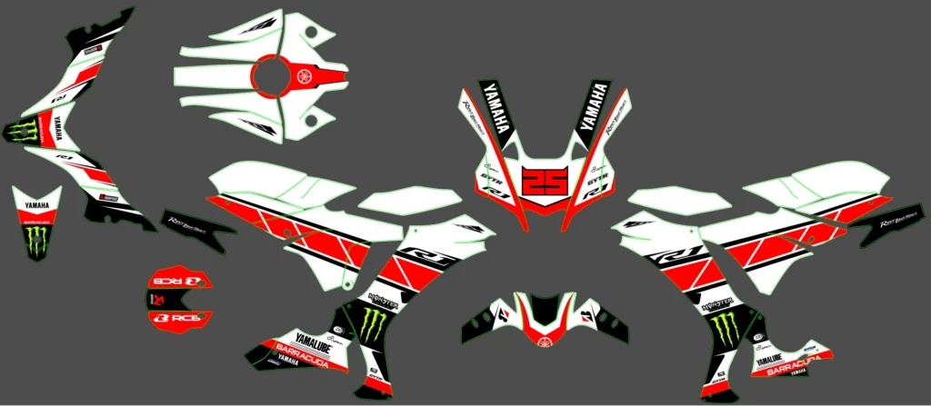 Okleina motocyklowa YAMAHA - YAM-632