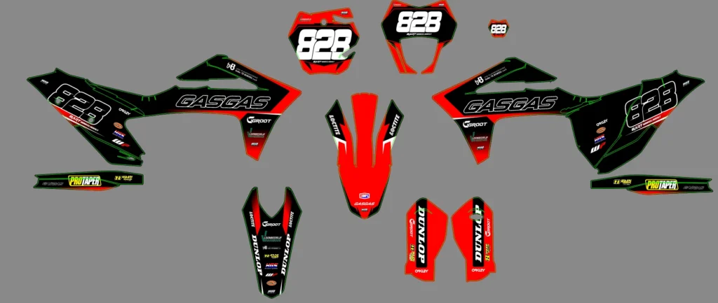 Okleina motocyklowa GAS GAS - GAS-187