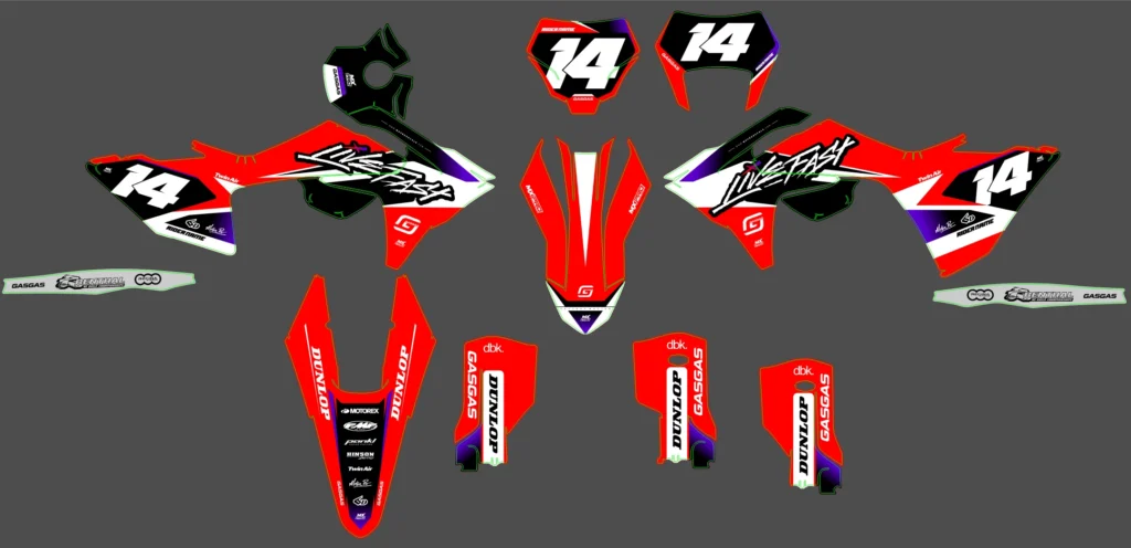 Okleina motocyklowa GAS GAS - GAS-189