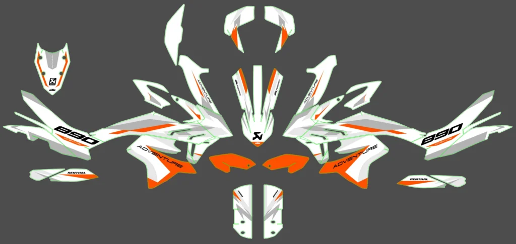Okleina motocyklowa KTM - KTM-600
