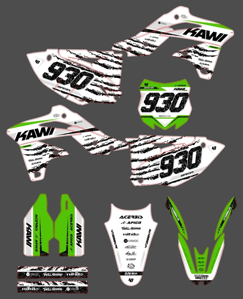 Okleina motocyklowa KAWASAKI - KAW-253