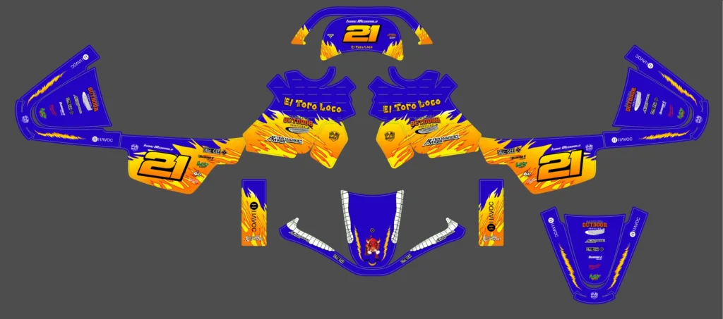Okleina motocyklowa YAMAHA - YAM-643