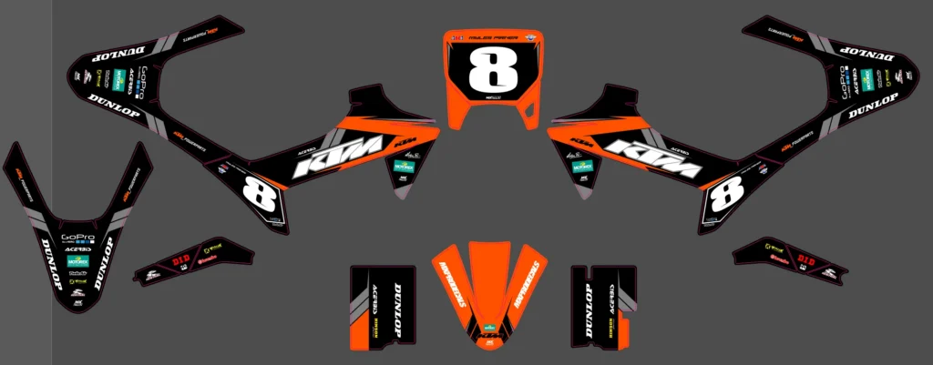 Okleina motocyklowa KTM - KTM-543