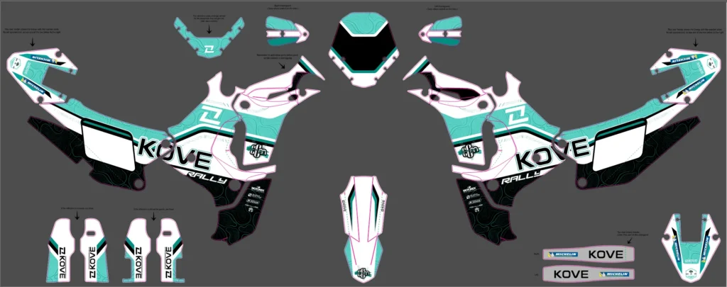 Okleina motocyklowa KOVE - KOV-01