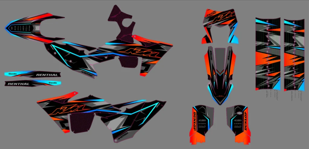 Okleina motocyklowa KTM - KTM-81