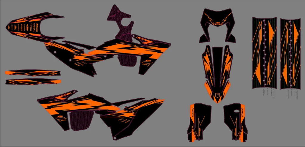 Okleina motocyklowa KTM - KTM-73