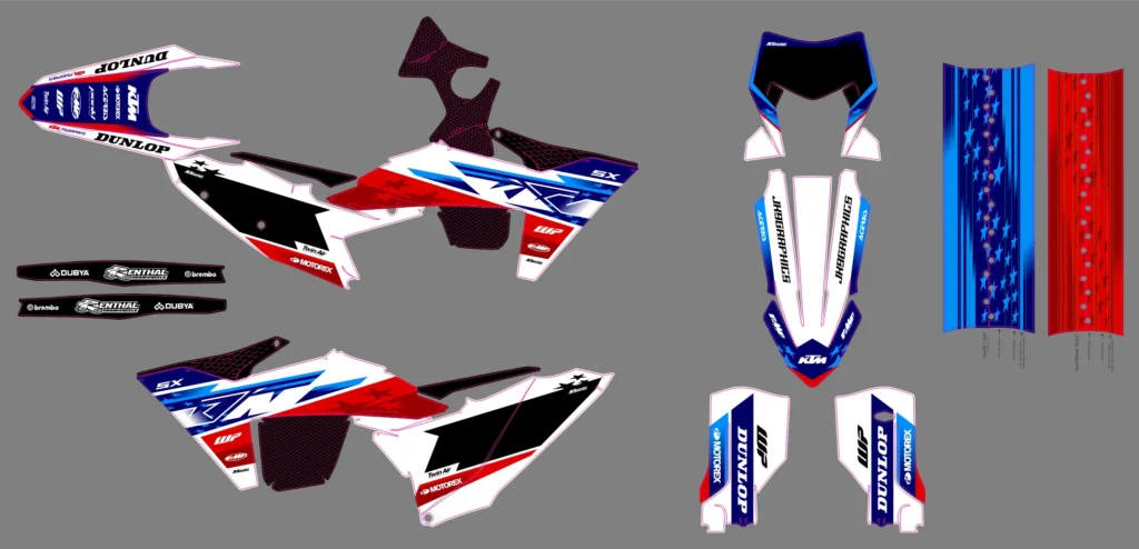 Okleina motocyklowa KTM - KTM-76