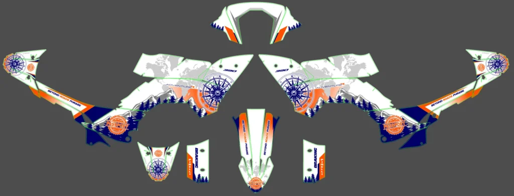 Okleina motocyklowa KTM - KTM-62