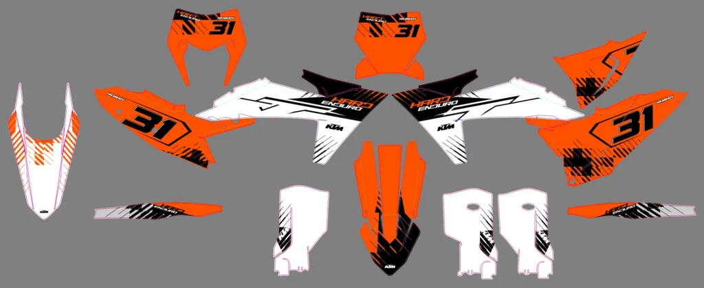 Okleina motocyklowa KTM - KTM-43