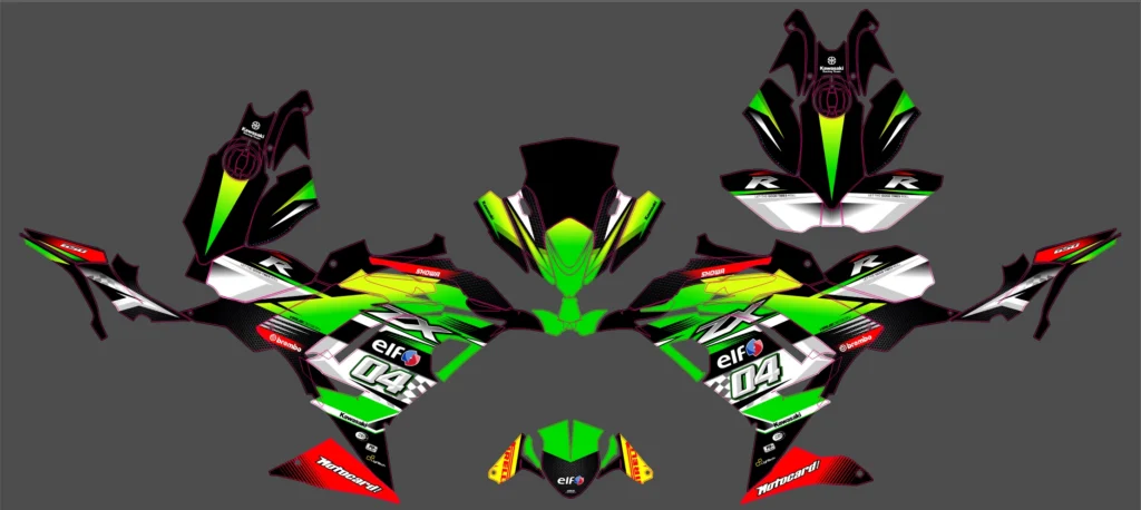 Okleina motocyklowa KAWASAKI - KAW-09